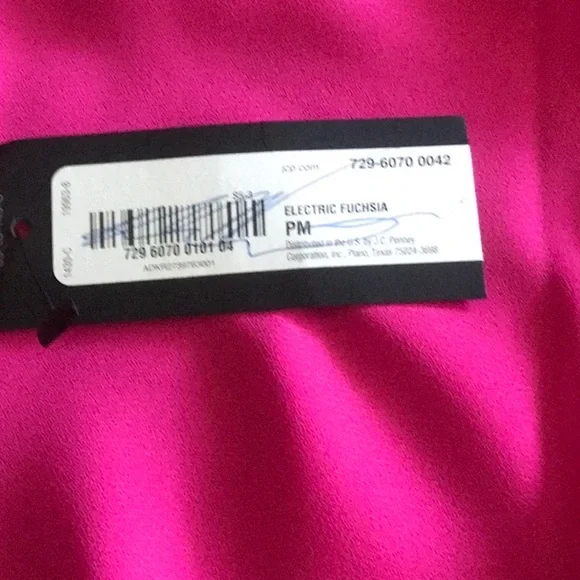 New Worthington Ruffled Fuchsia Flutter Sleeve Blouse - Picture 5 of 5